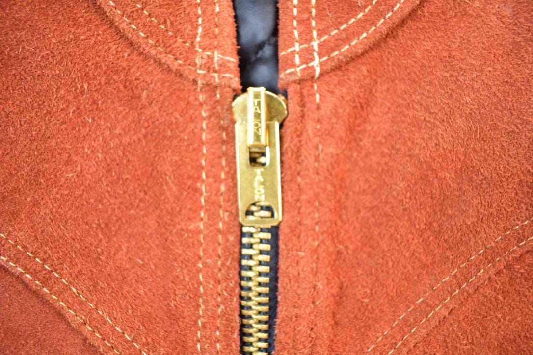 Vintage 1960s Suede Leather Womens Vest