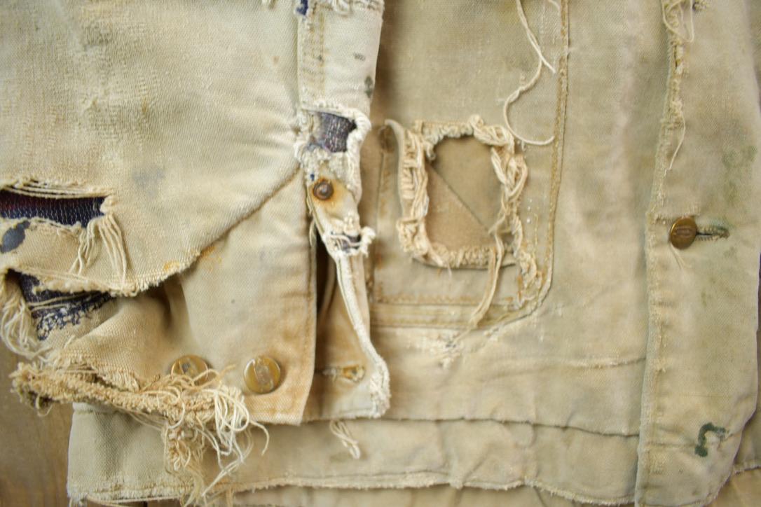 Vintage 1970s Carhartt Blanket Lined Chore Coat Heavily Distressed