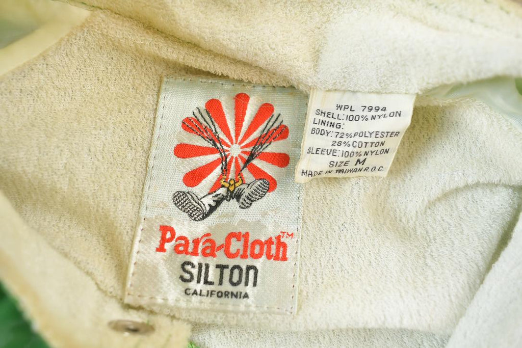 Vintage 1970s Silton Para Cloth Weather Wear Windbreaker Jacket Full Zip Jacket