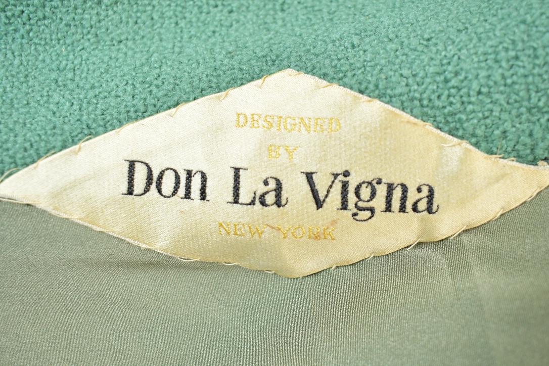 Vintage 1960s Fredleys Mint Green Wool Button Up Jacket