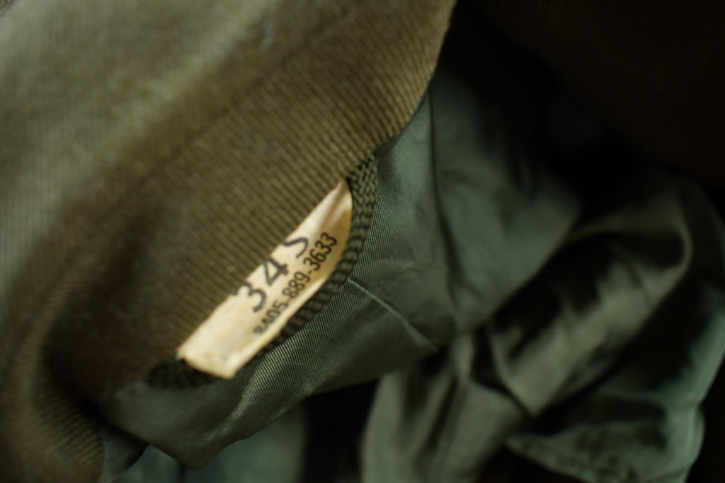 Vintage 1940s World War 2 Military Button Up Wool Overcoat