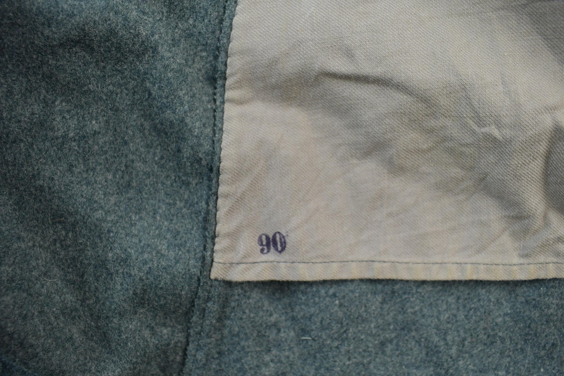 Vintage 1950s Swiss Military Wool Overcoat