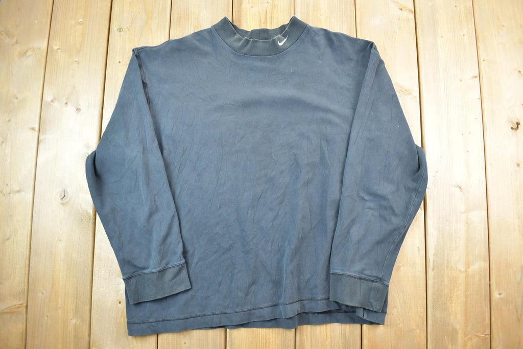 Vintage 1990s Nike Embroidered Mini Swoosh Crewneck Sweatshirt