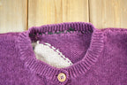 Vintage 1990s Loon Moon Logo Knit Full Button Down Sweater