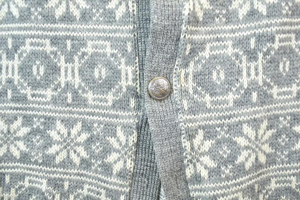 Vintage 1950s Jersild Full Button Down Ski Style Knit Cardigan Sweater