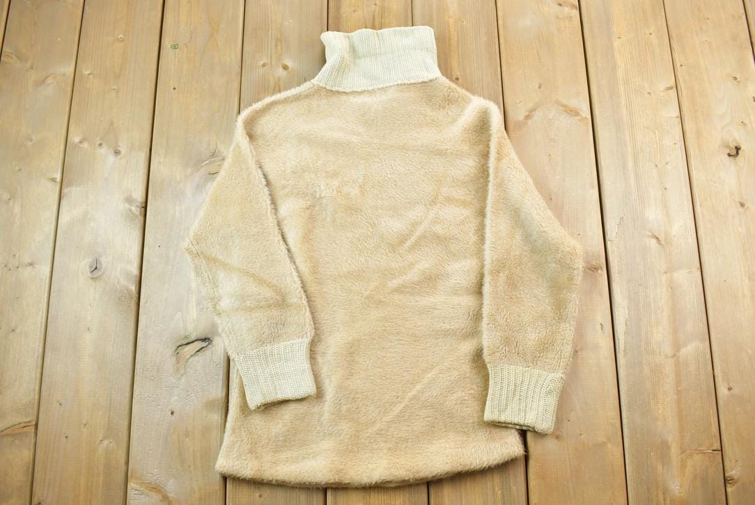 Vintage 1950s Bonnie Togs Knit Turtleneck Sweater