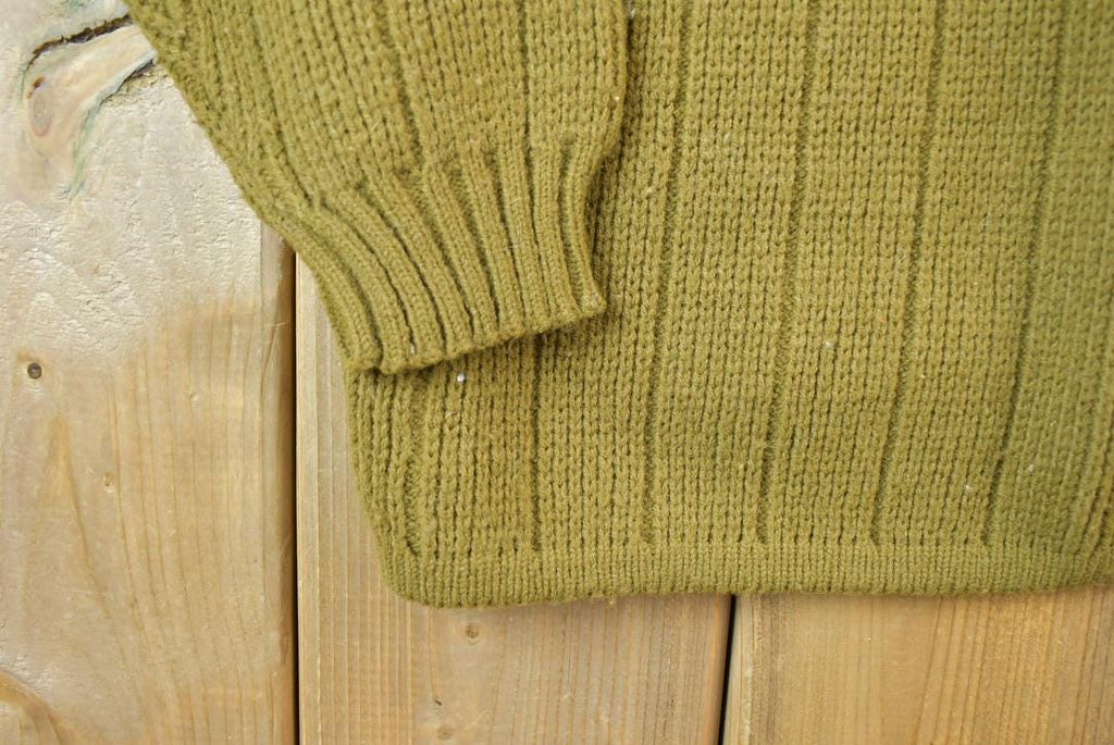 Vintage 1970s Acrylic Fibre 100% Virgin Wool Knit Crewneck Sweater