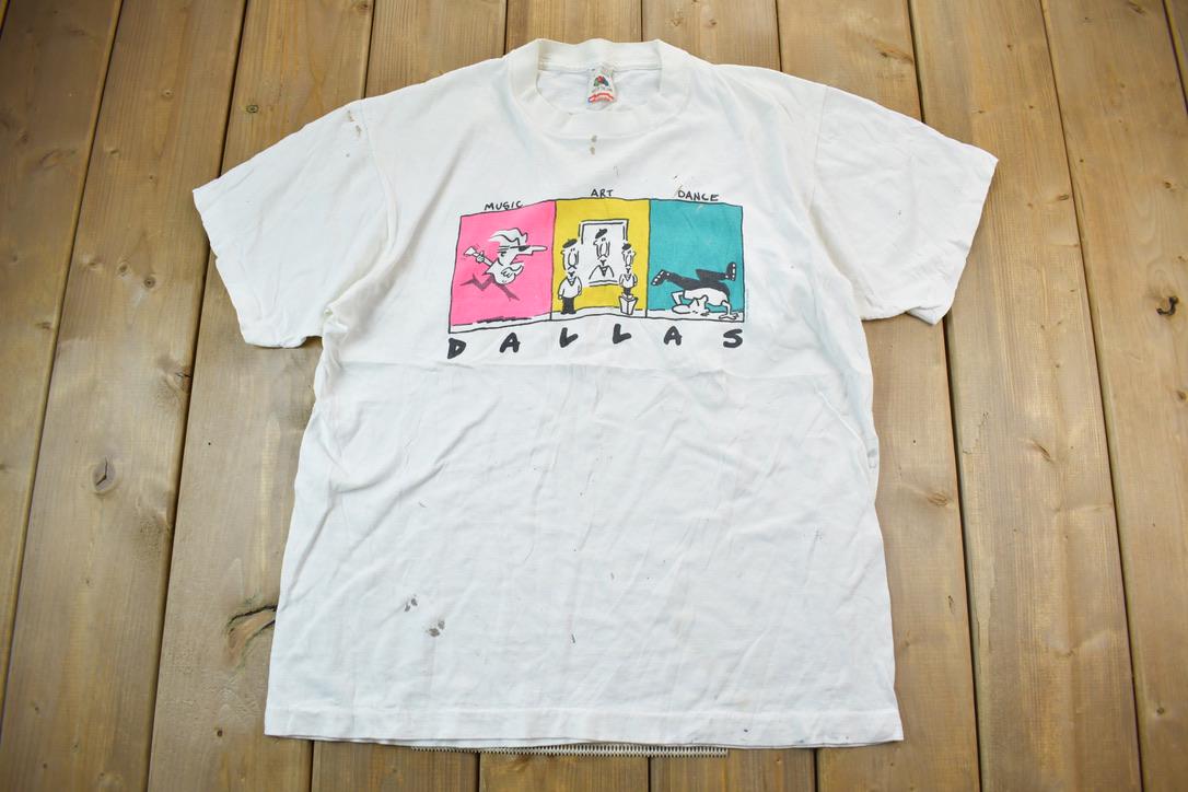 Vintage 1990s Dallas Painter Graphic T-Shirt