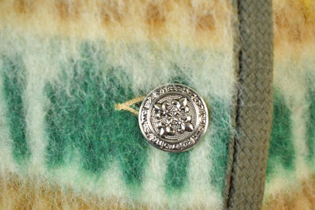 Vintage 1960s Patterned Mohair Cardigan Sweater