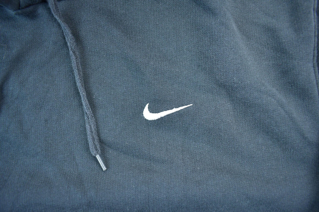 Vintage 1990s Nike Embroidered Mini Swoosh Hoodie Sweatshirt
