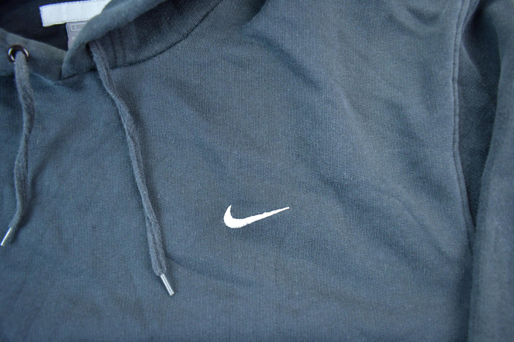 Vintage 1990s Nike Embroidered Mini Swoosh Hoodie Sweatshirt
