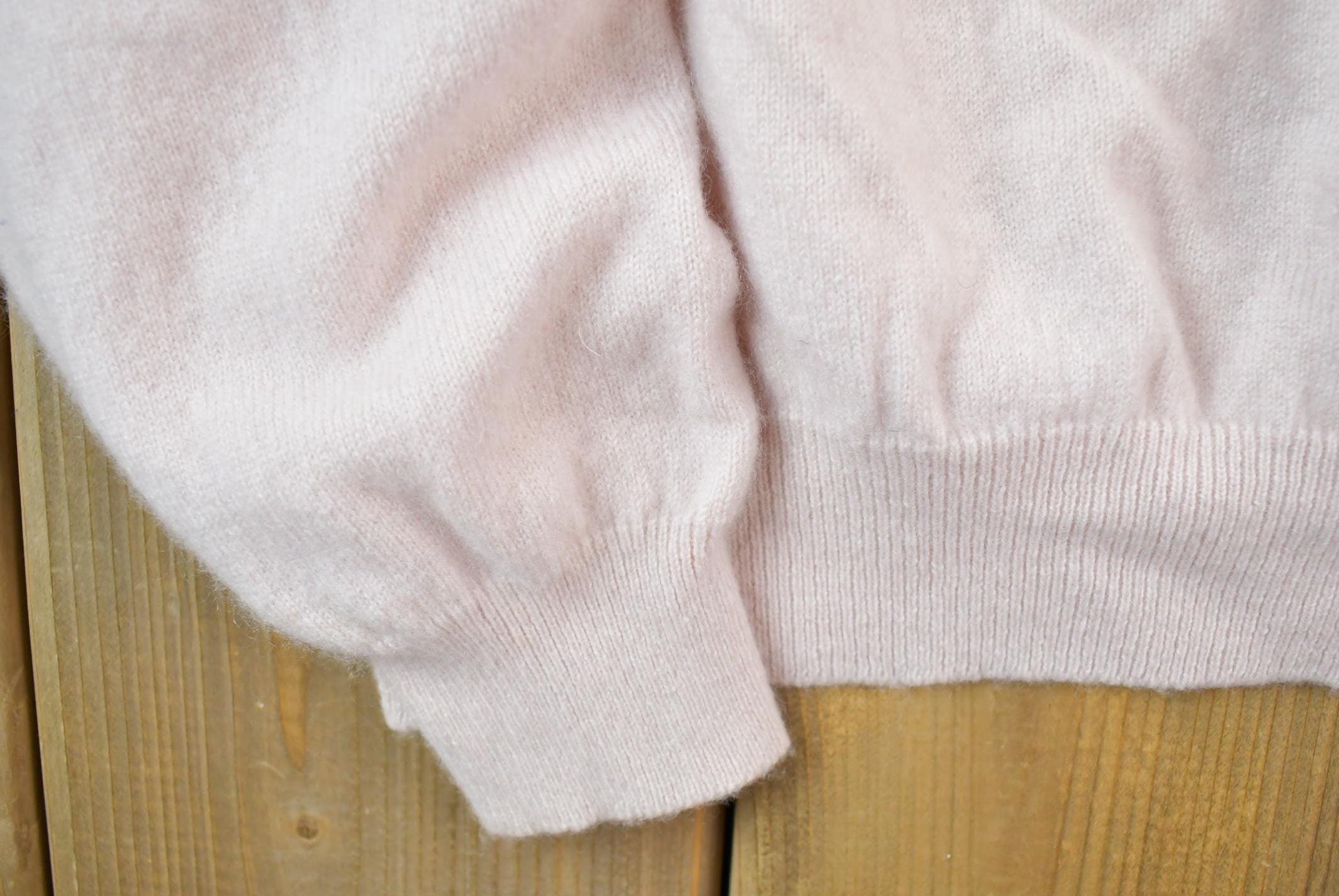 Vintage 1990s 2 Ply Cashmere 100% Wool Knit Turtleneck Sweater