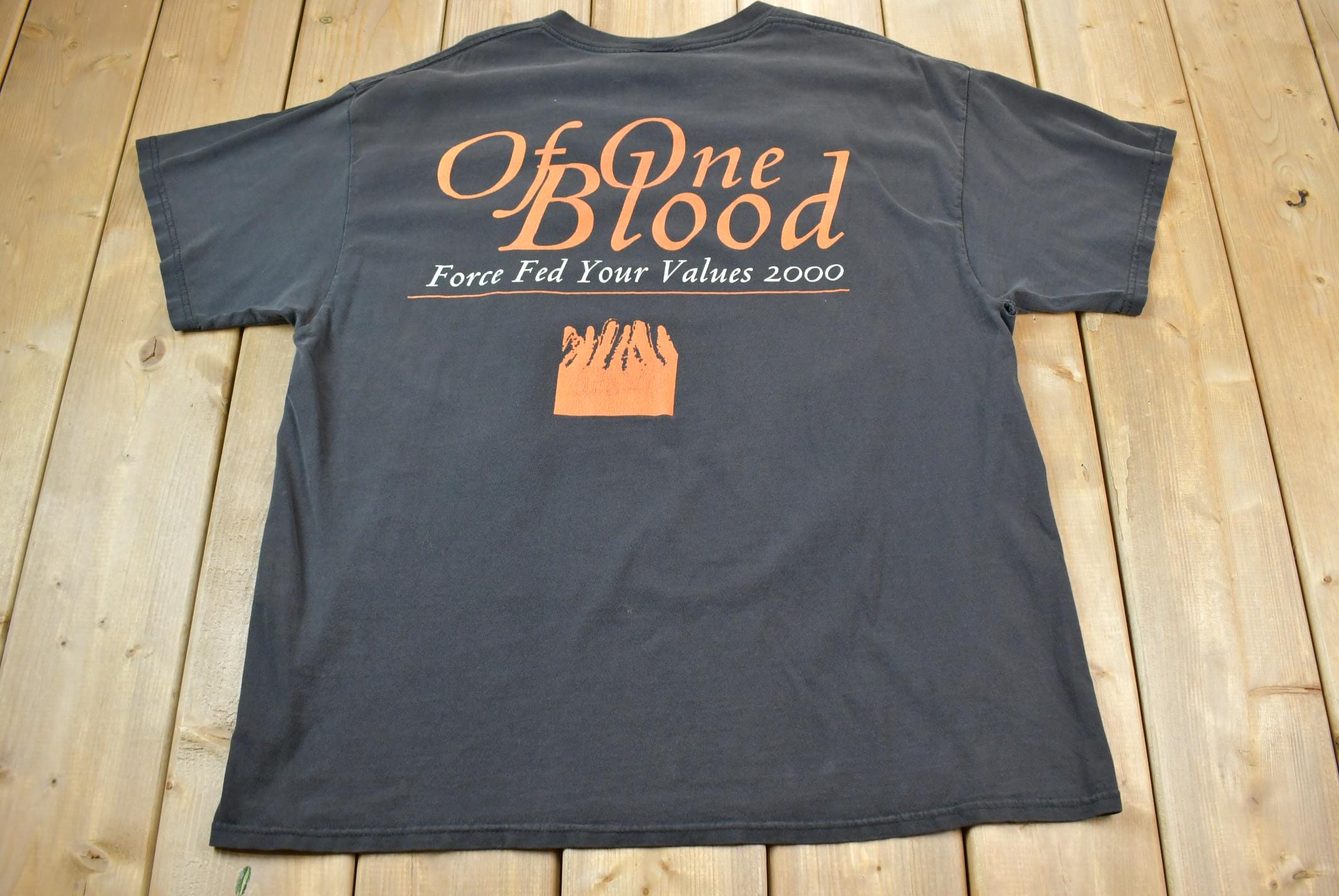 Vintage 2000 Shadows Fall Of One Blood Force Fed Your Values Band Tee