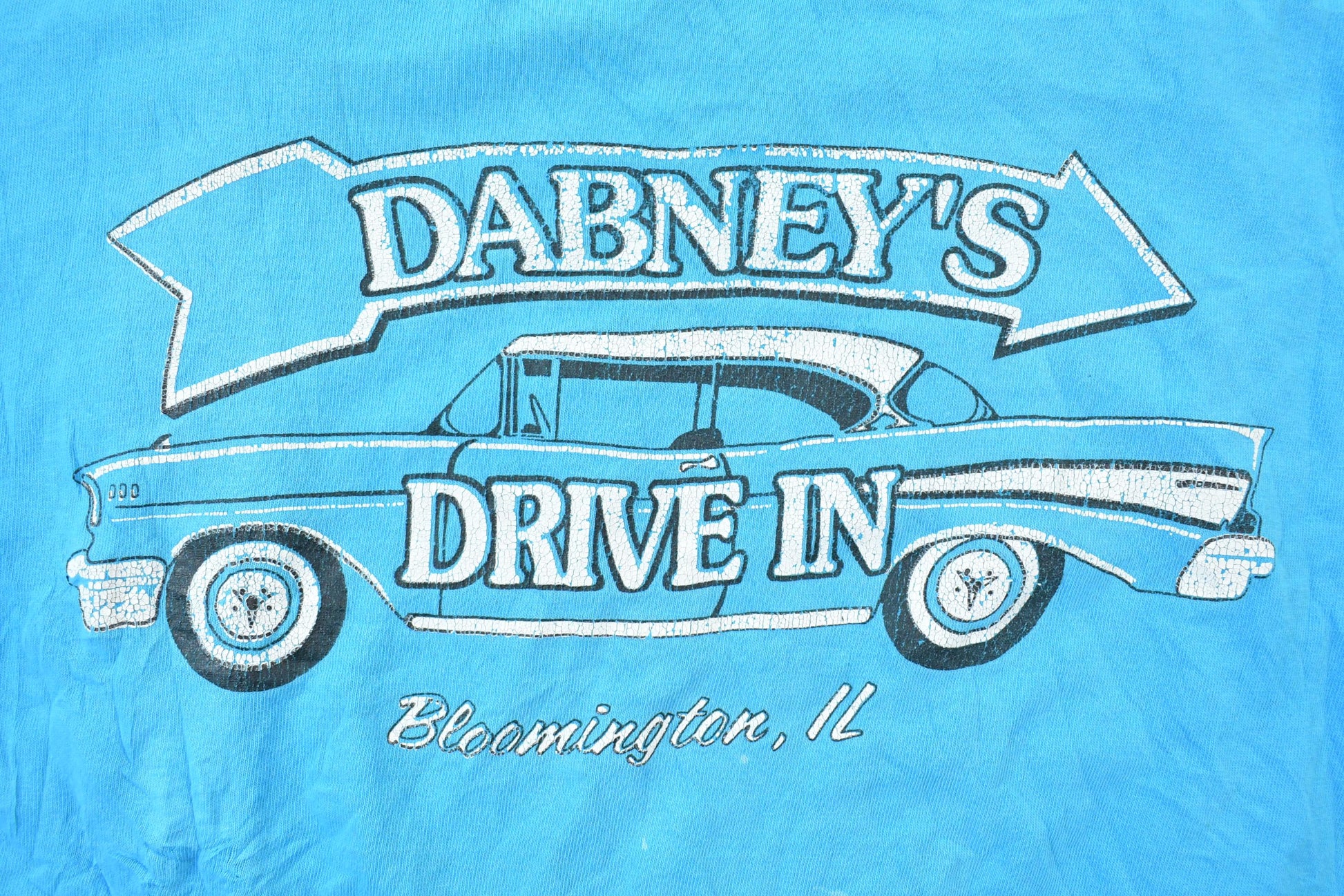 Vintage 1990s Dabneys Diner Car Logo Souvenir T-Shirt
