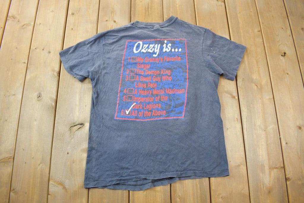 Vintage 1988 Ozzy Osbourne Double Sided Graphic T-Shirt