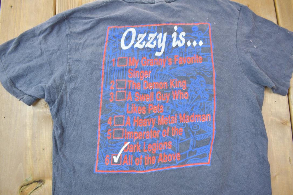 Vintage 1988 Ozzy Osbourne Double Sided Graphic T-Shirt