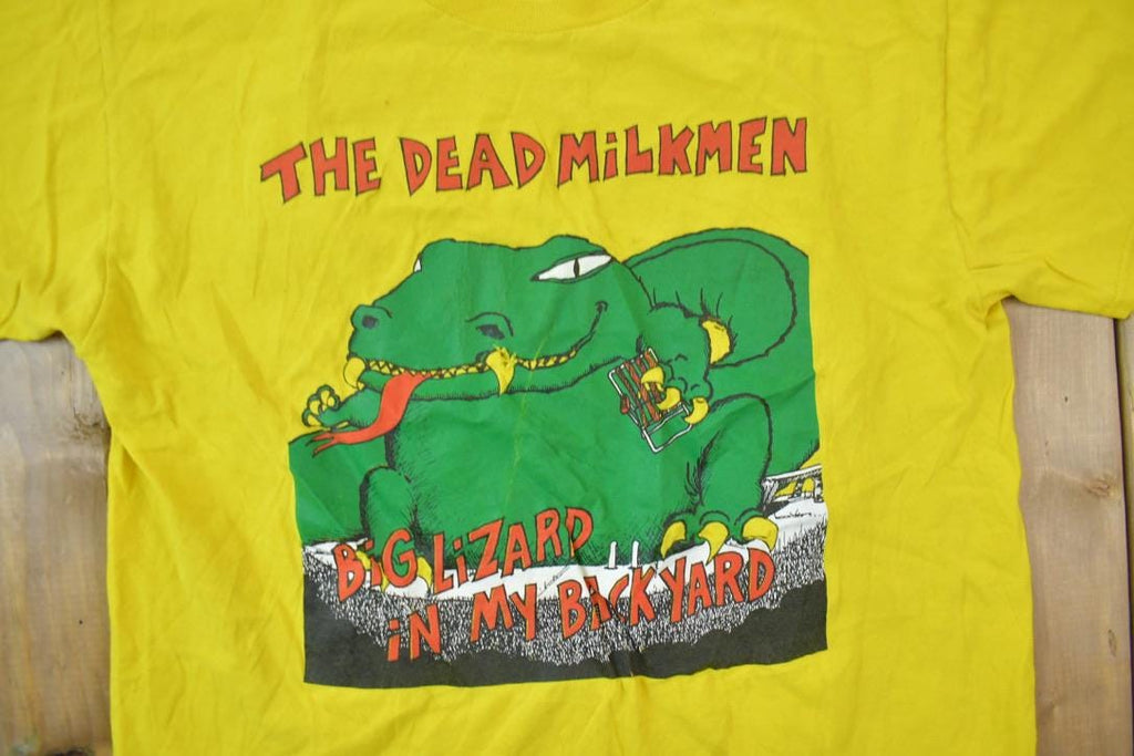 Vintage 1990s The Dead Milkmen Big Lizard In My Backyard Band Tee