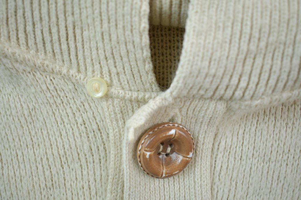 Vintage 1970s jack Fraser Knit Button Up Cardigan Sweater