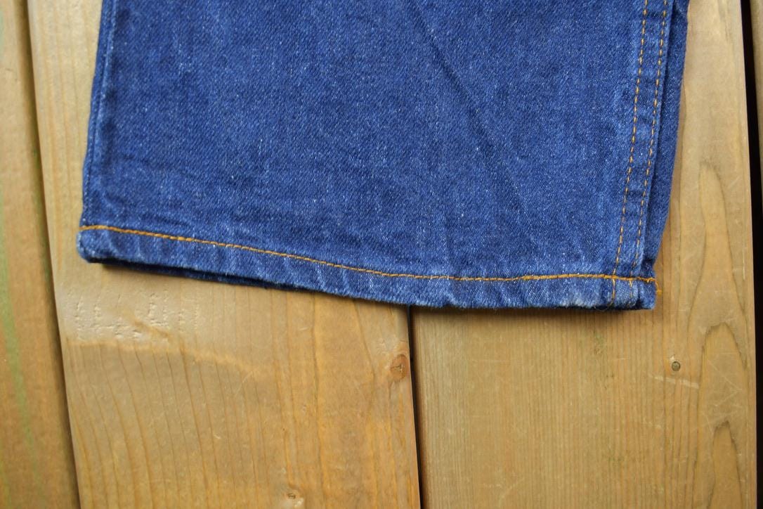 Vintage 1970s Levi's Bush Jeans Orange Tab 516 Denim Size 30 x 34