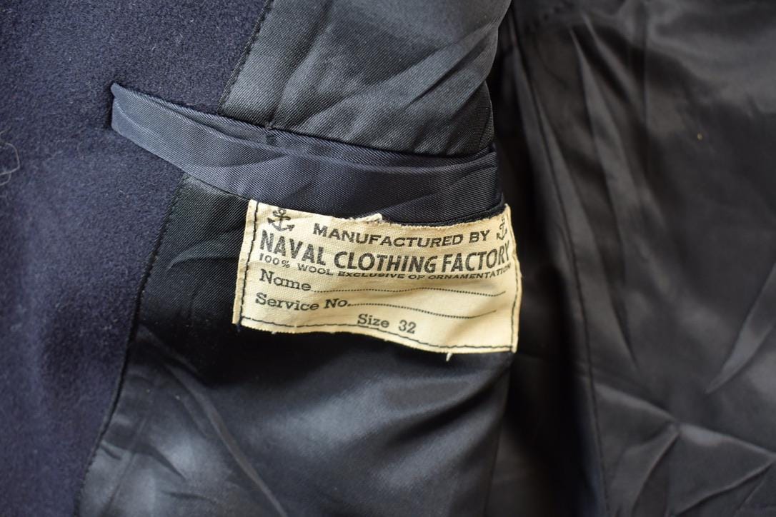 Vintage 1950s USN Naval Wool Double Breasted Jacket