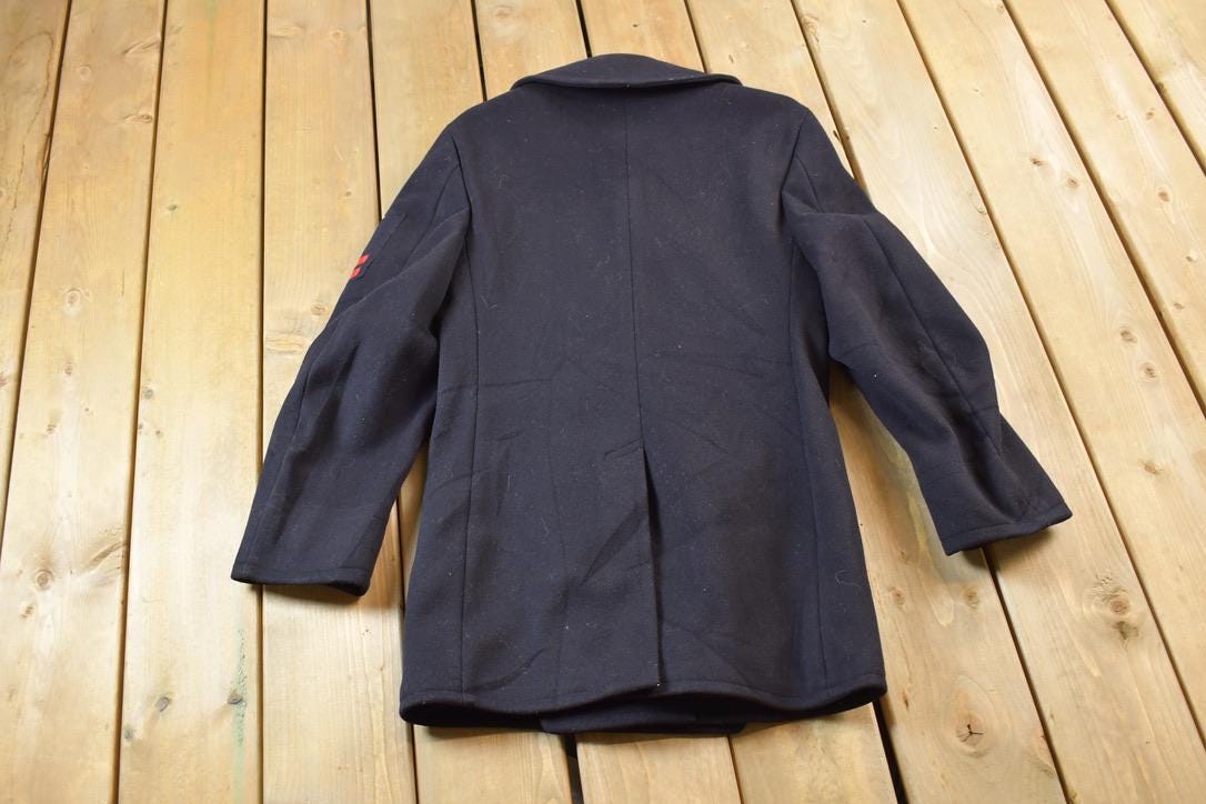 Vintage 1950s USN Naval Wool Double Breasted Jacket