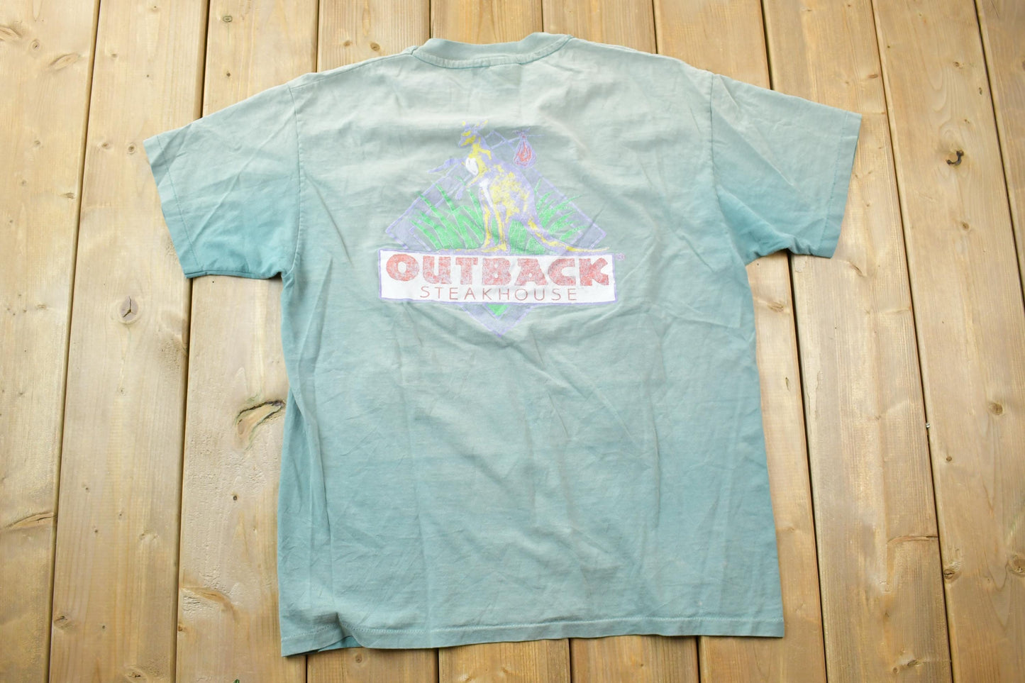 Vintage 1990s Outback Steakhouse Anvil Souvenir T-Shirt