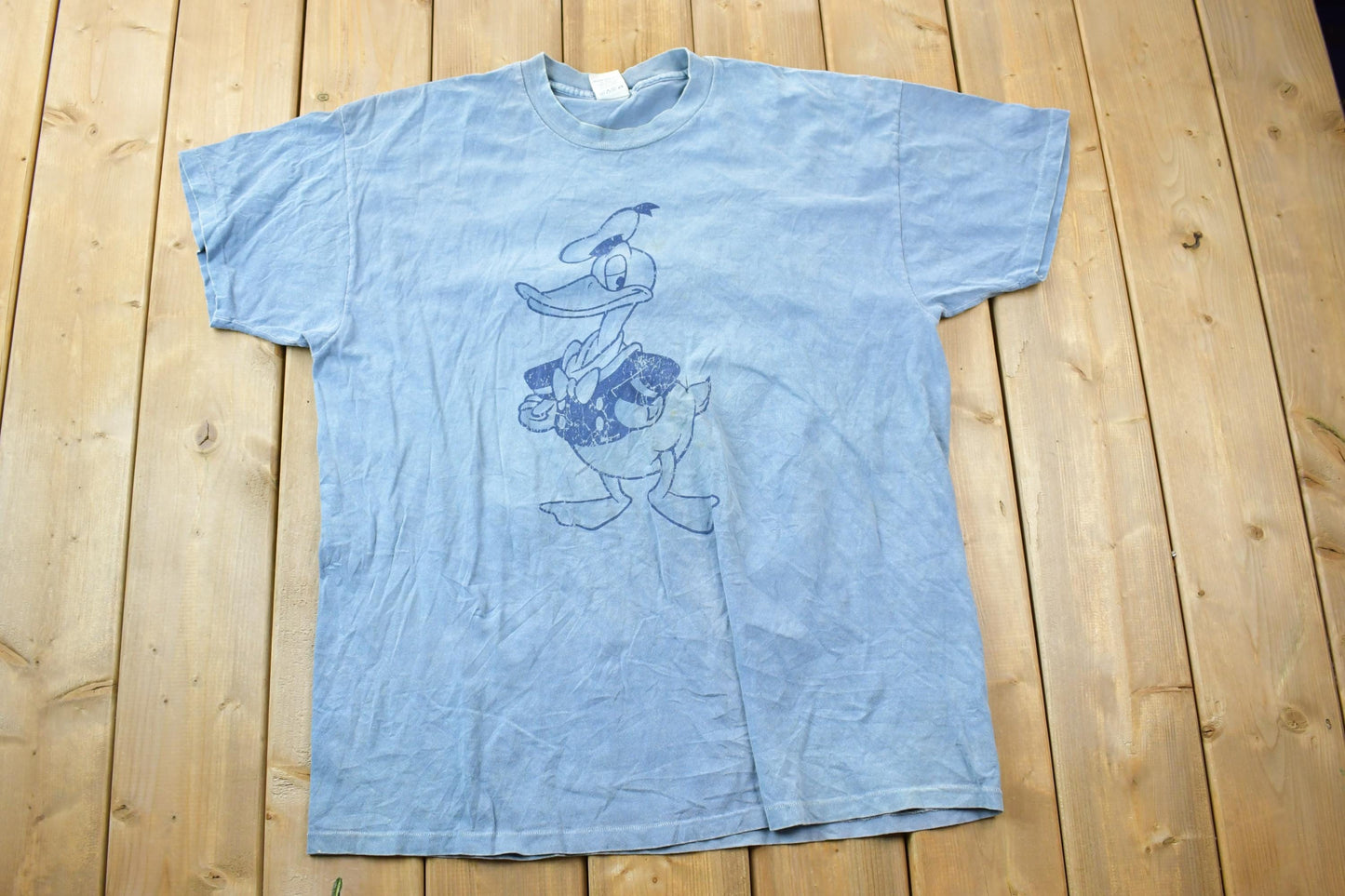 Vintage 1990s Donald Duck Disney Cartoon Promo T-Shirt