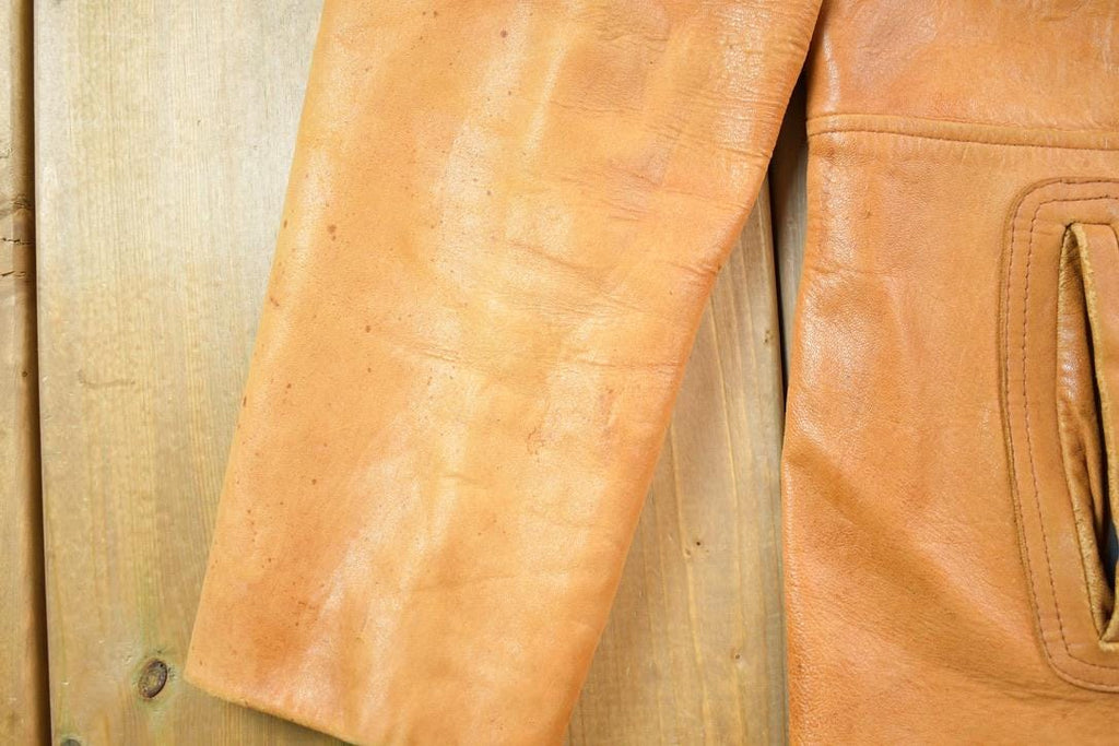 Vintage 1970s Silton Leather Blazer Jacket