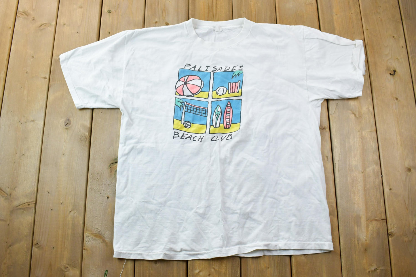 Vintage 1990s Palisades Beach Club Souvenir T-Shirt