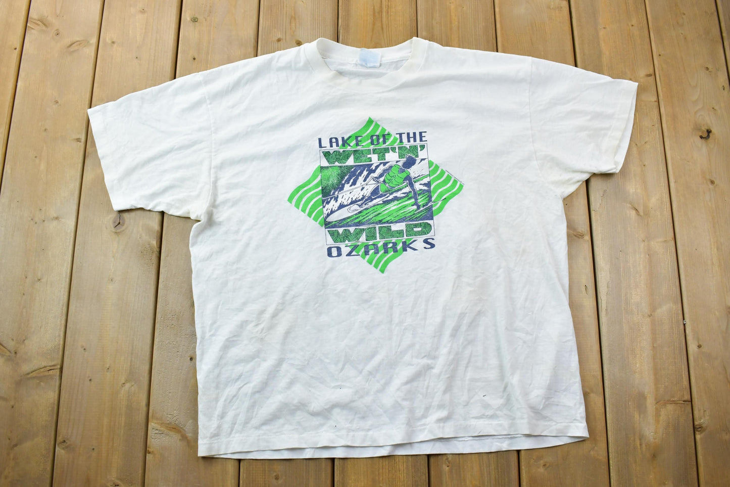 Vintage 1990s Ozarks Water Ski Souvenir T-Shirt