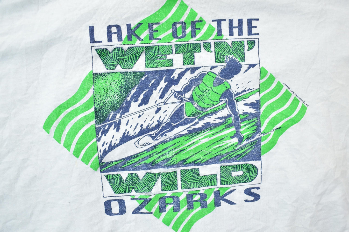 Vintage 1990s Ozarks Water Ski Souvenir T-Shirt