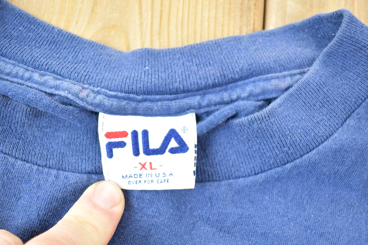 Vintage 1990s Fila Distressed Graphic T-Shirt