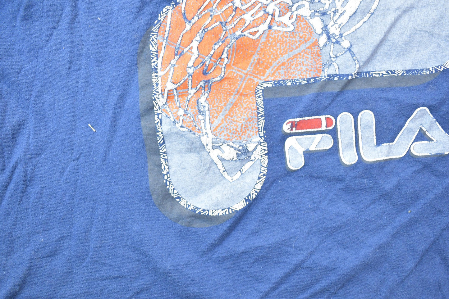 Vintage 1990s Fila Distressed Graphic T-Shirt