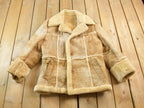 Vintage 1970s Cosa Nova Sherpa Lined Shearling Leather Jacket