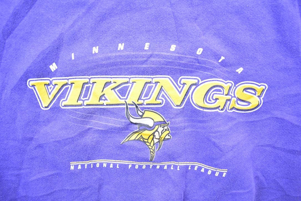 Vintage 1990s Logo Athletic Minnesota Vikings NFL Crewneck Sweatshirt