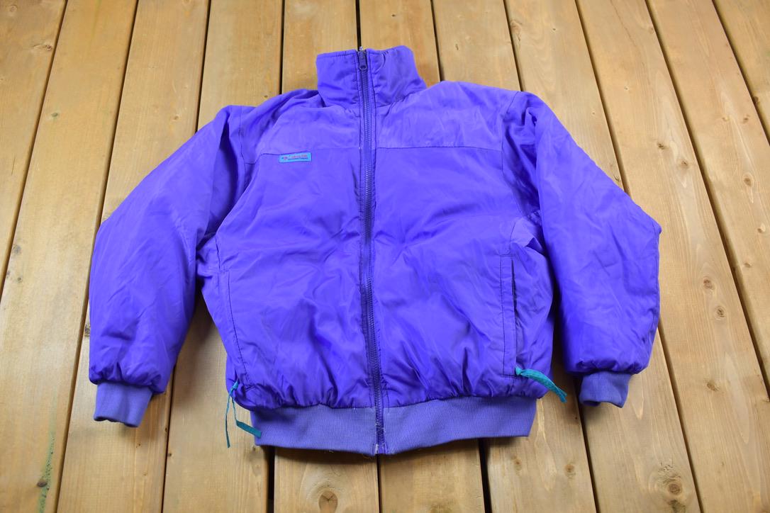 Vintage 1990s Columbia Sportswear Company Full Zip Reversible Puffer Jacket