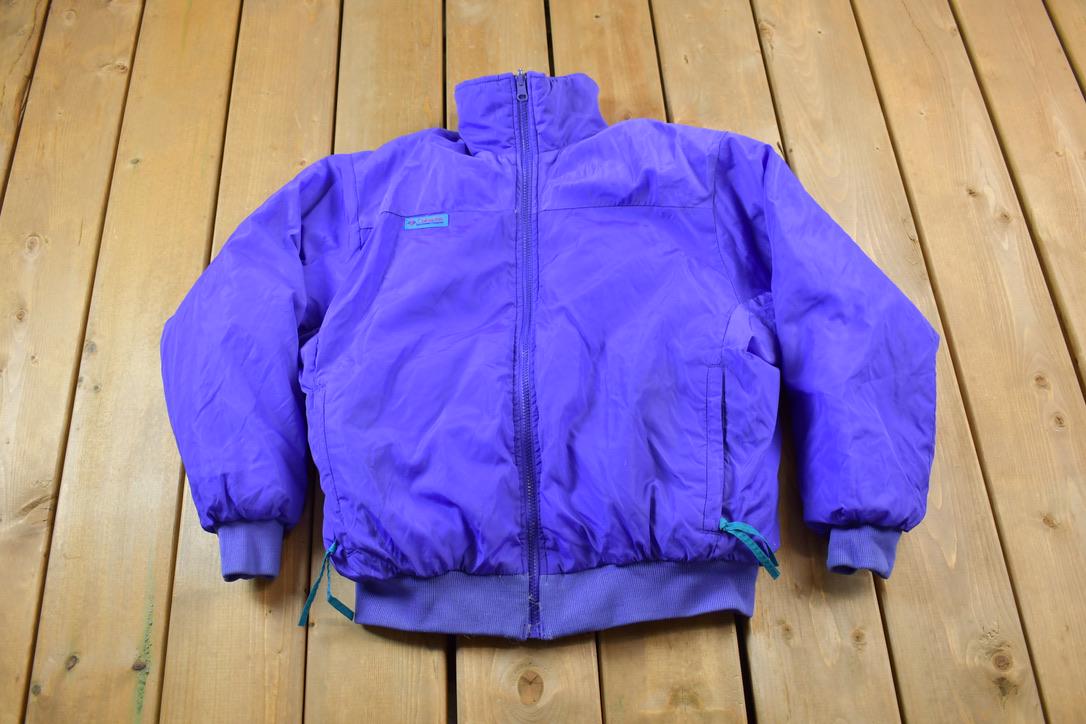 Vintage 1990s Columbia Sportswear Company Full Zip Reversible Puffer Jacket