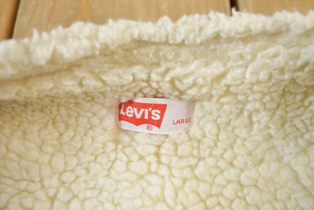 Vintage 1990s Levi's Sherpa Lined Corduroy Vest