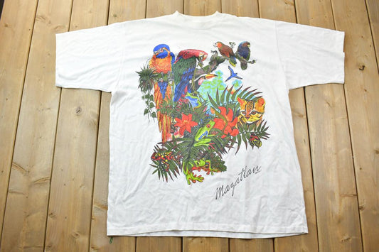 Vintage 1990s Mazatlan Parrots Souvenir T-Shirt