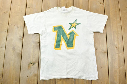 Vintage 1990s Minnesota North Stars NHL Graphic T-Shirt