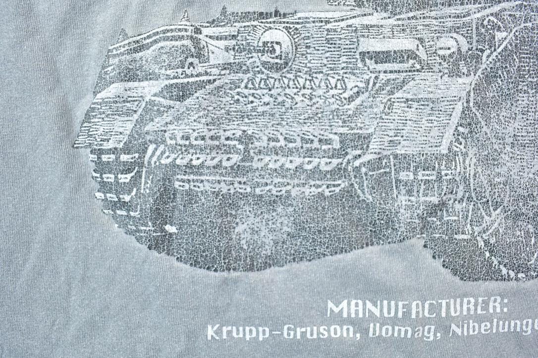 Vintage 1990s Panzer IVH Tank War Graphic T-Shirt