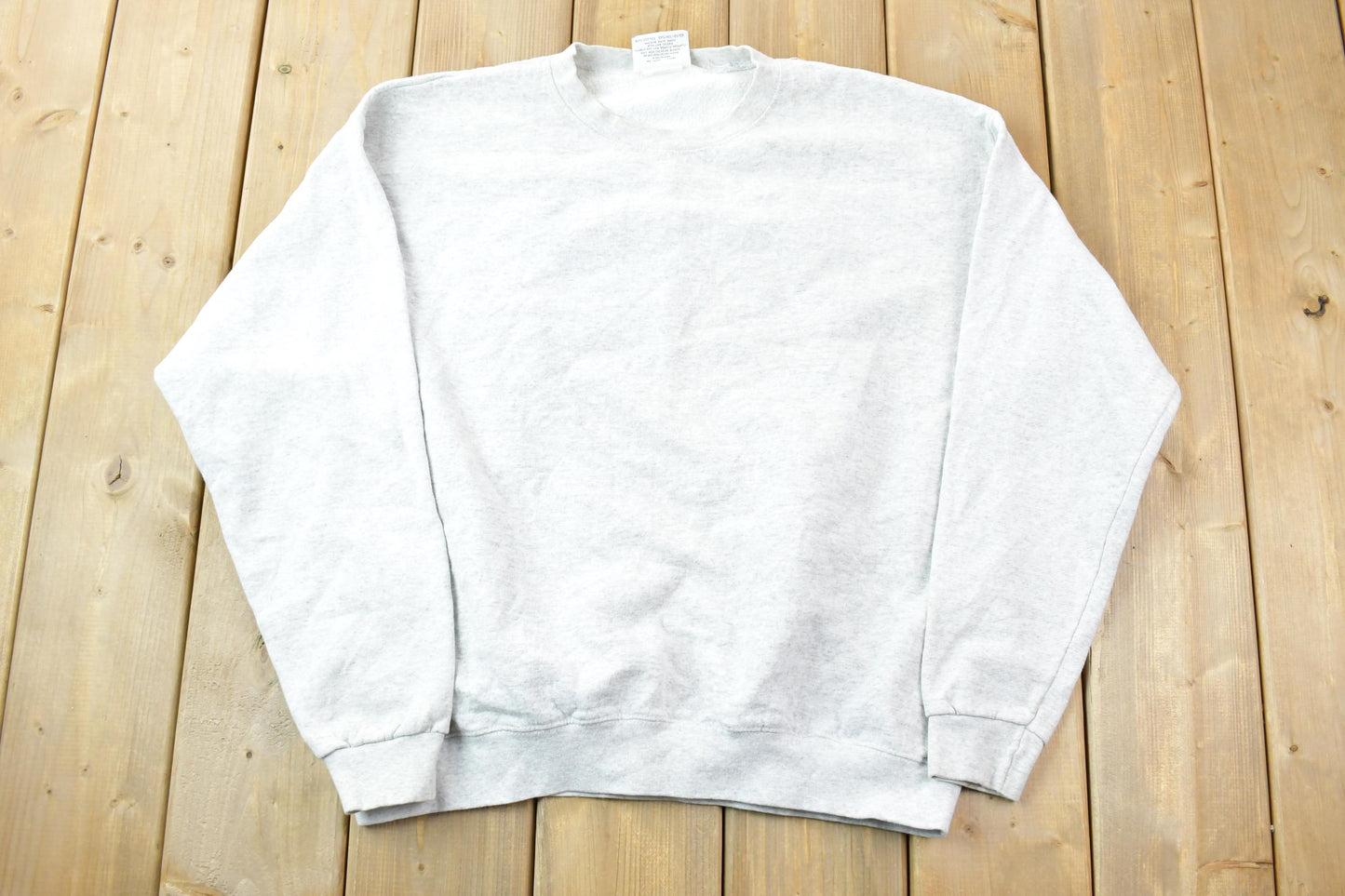 Vintage 1990s Lee Heavy Cotton Blank Grey Heavy Cotton Crewneck Sweatshirt