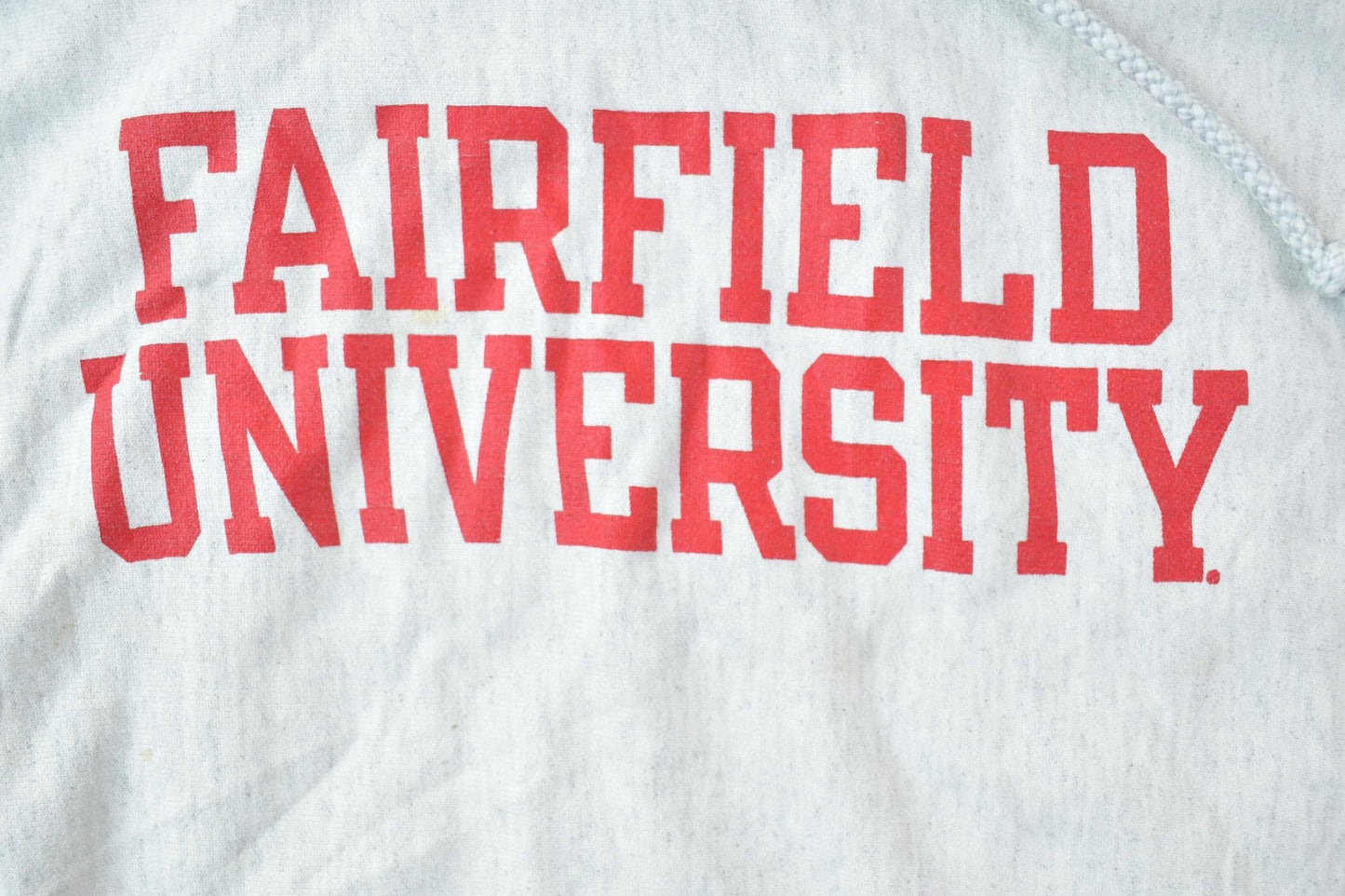 Vintage 1990s Champion Original Reverse Weave Fairfield University Hoodie Sweatshirt