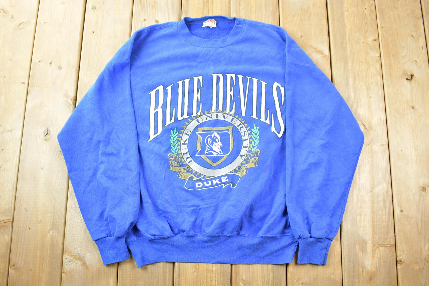 Vintage 1990s Duke University Blue Devils Nutmeg Collegiate Crewneck