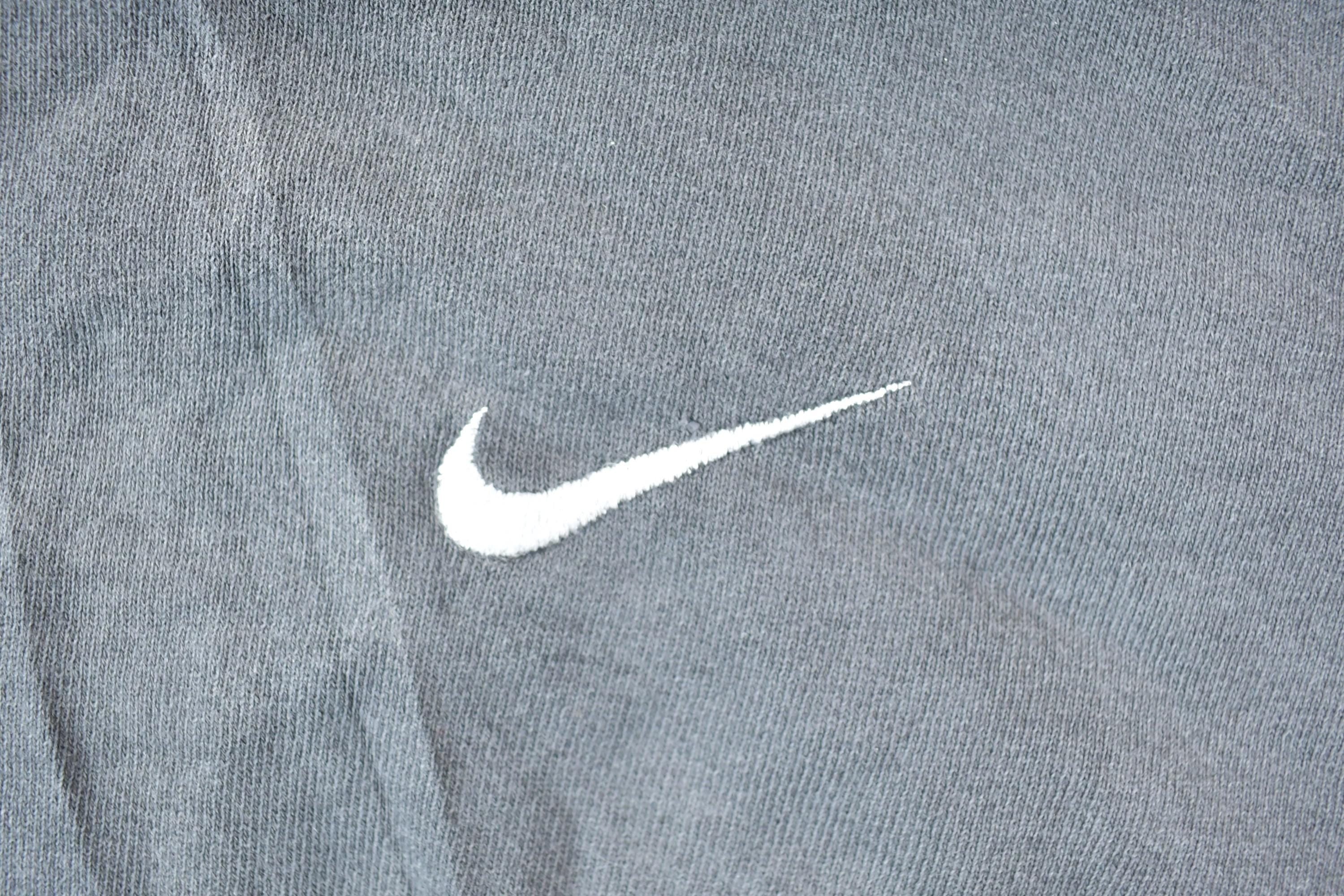 Vintage 1990s Nike Embroidered Mini Swoosh Hoodie Sweatshirt