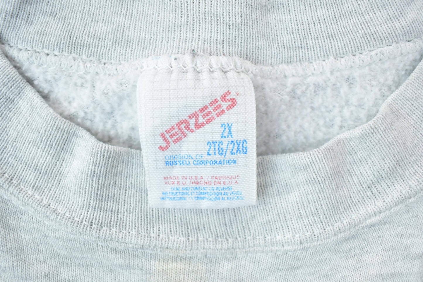 Vintage 1990s Blank Grey Jerzeez Crewneck Sweatshirt