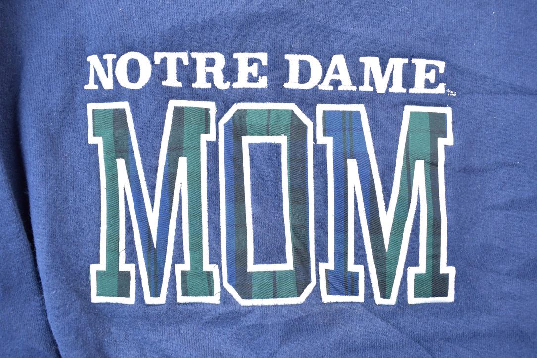 Vintage 1990s Notre Dame Mom University Collegiate Crewneck