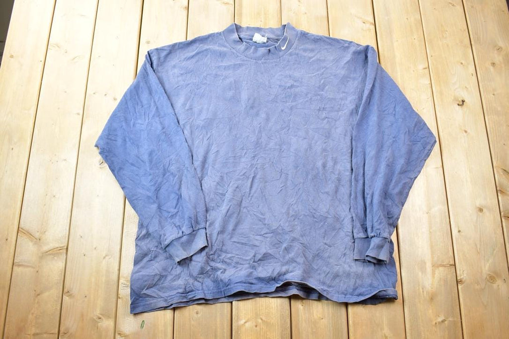 Vintage 1990s Nike Embroidered Mini Swoosh Crewneck Sweatshirt