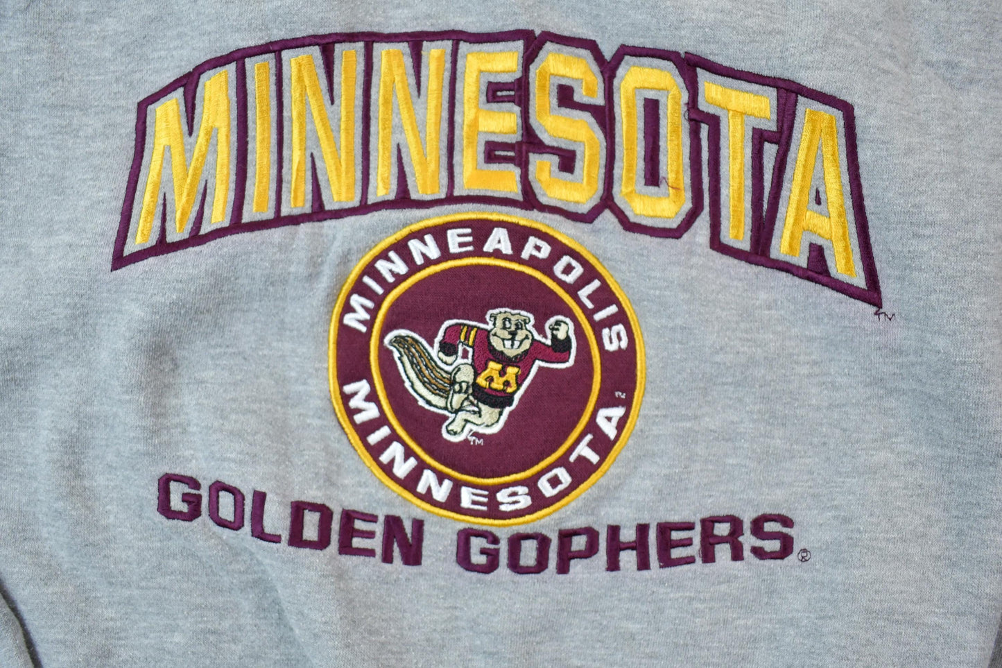 Vintage 1990s Minnesota Golden Gophers University Collegiate Lee Sport Crewneck