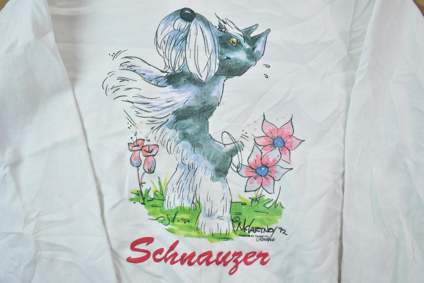 Vintage 1990s Schnauzer Cute Crewneck Sweater